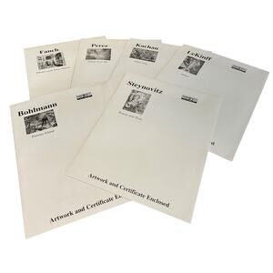 Lot of 6 Park West At Sea Seriolithographs and COA Bohlmann Steynovitz Lekinff